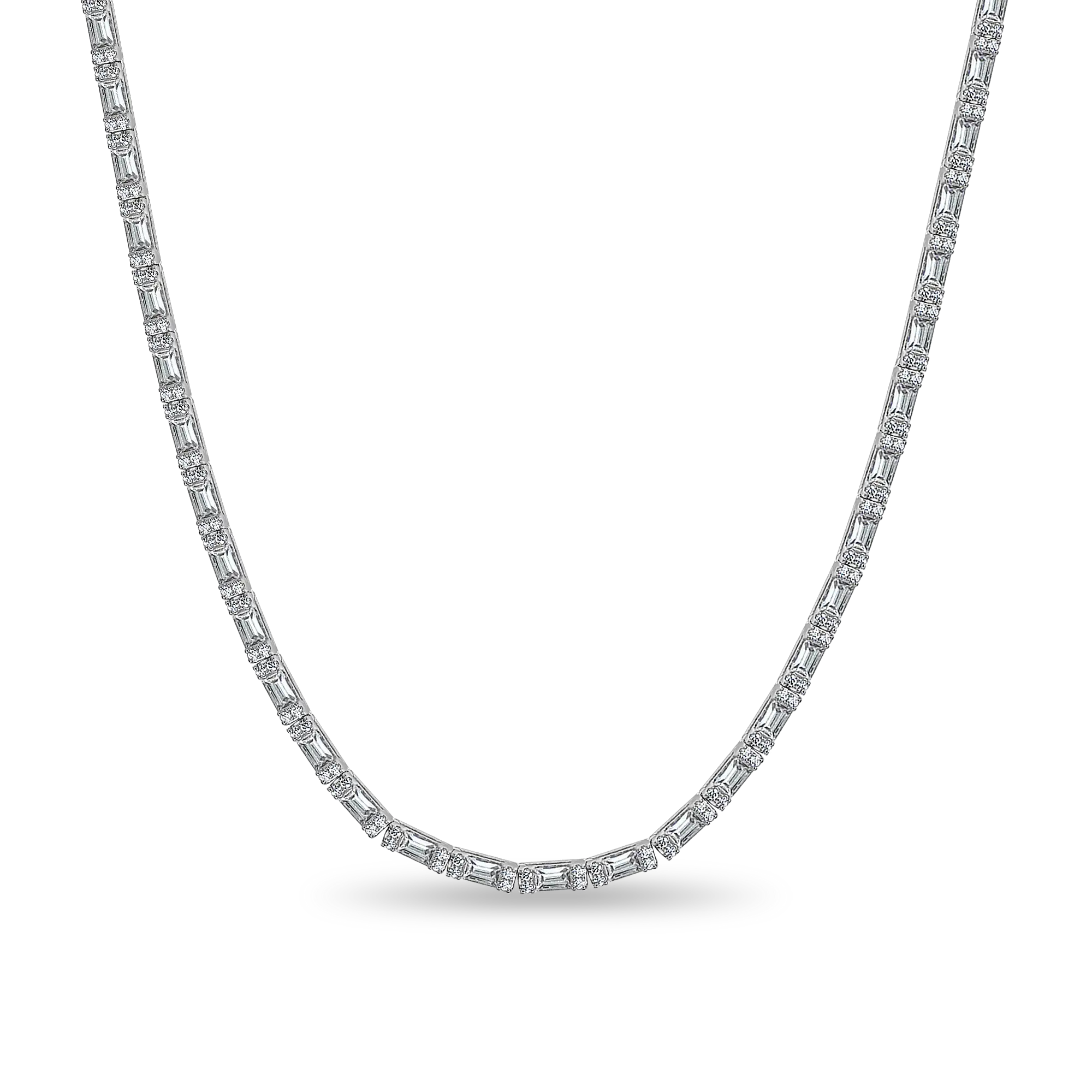 3mm store aporro Tennis chain necklace