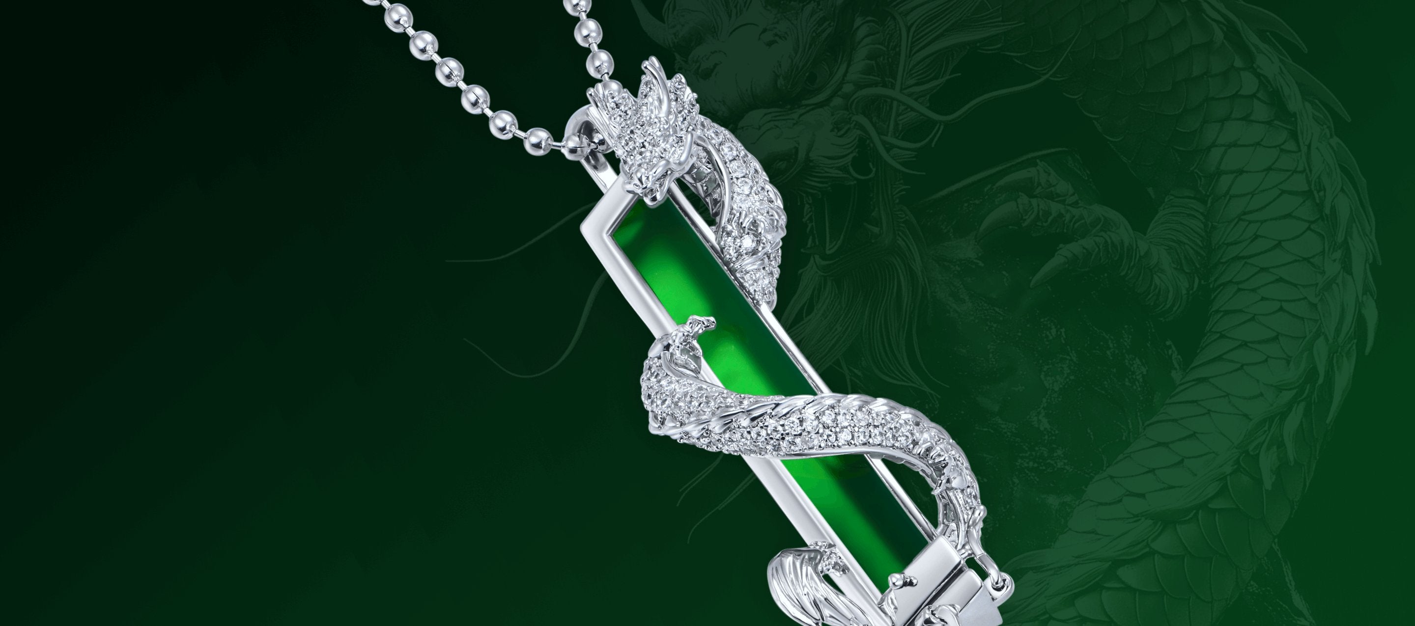 "Wong Ⅱ" Series Jade Dragon Jewelry