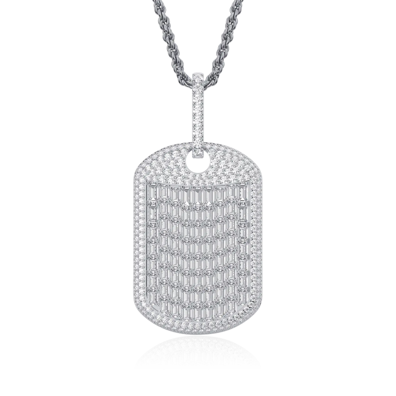 Custom Iced Out Dog Tag Pendant