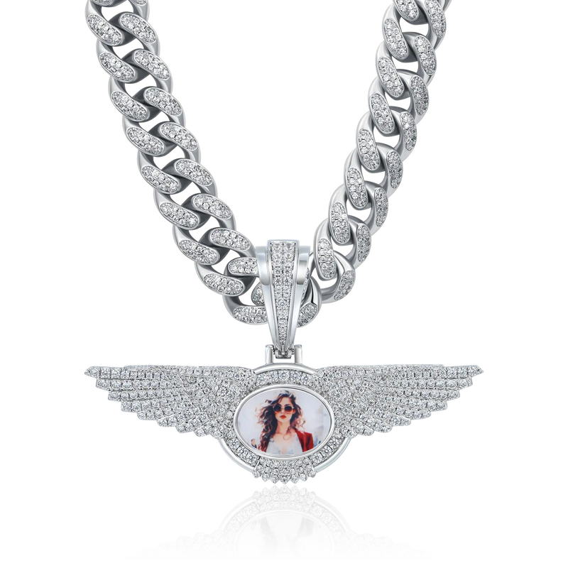 Custom Flying Wings Photo Pendant