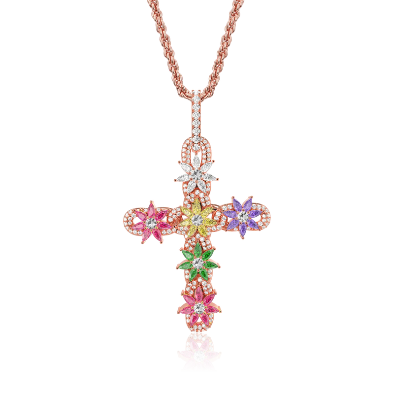 Lily Infinity Cross Pendant - APORRO