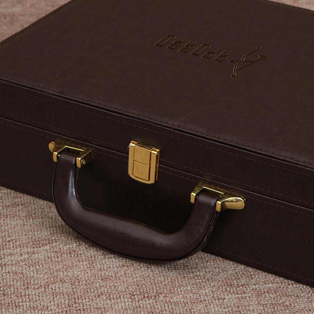 Stylish Faux Leather Box with Lockable Clasp perfect for work