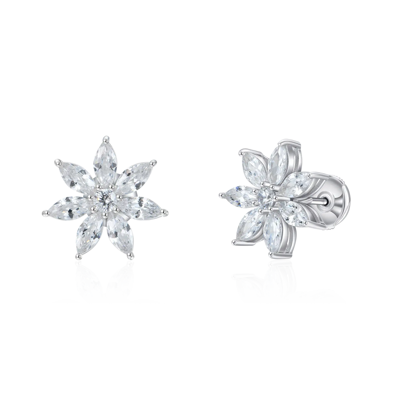 Marquise Cut Flower Earring - APORRO