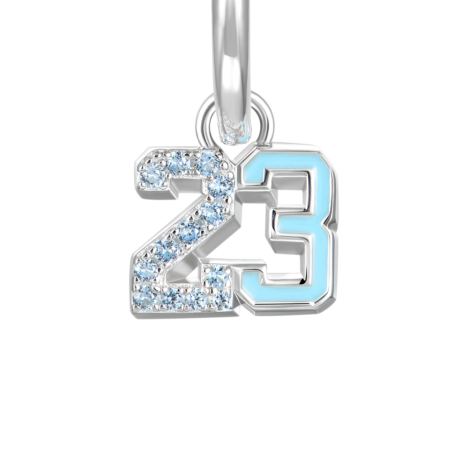 Single Number 23 Dangly Earring