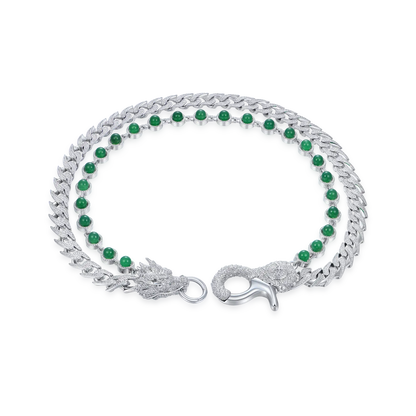 WONG Ⅱ Ridge Jade Cuban Wallet Chain - 15mm