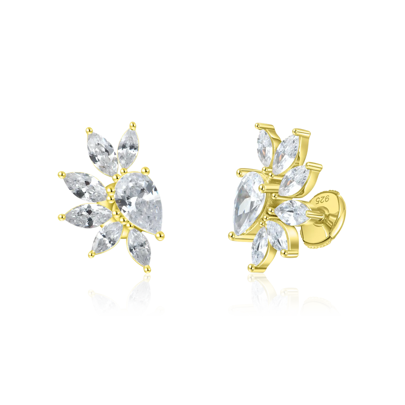 Mix Cut Flower Earring - APORRO