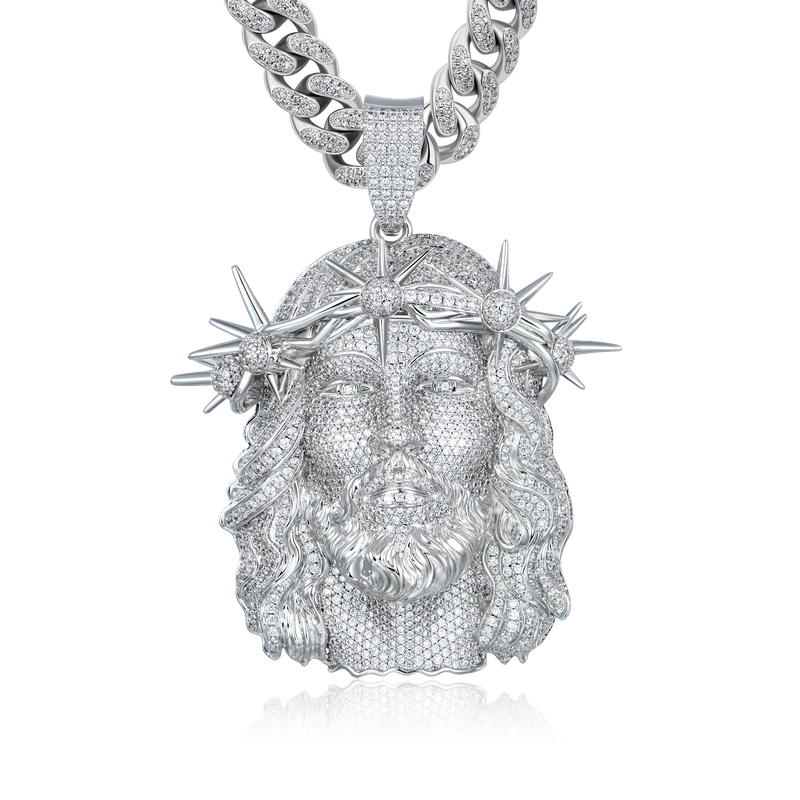 Jesus Piece Iced Pendant - Large - APORRO