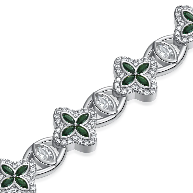 Iced Clover Blessing Bracelet - APORRO