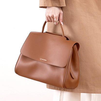 Classic Leather Handbag with Multiple Pockets Perfect for work & weekend