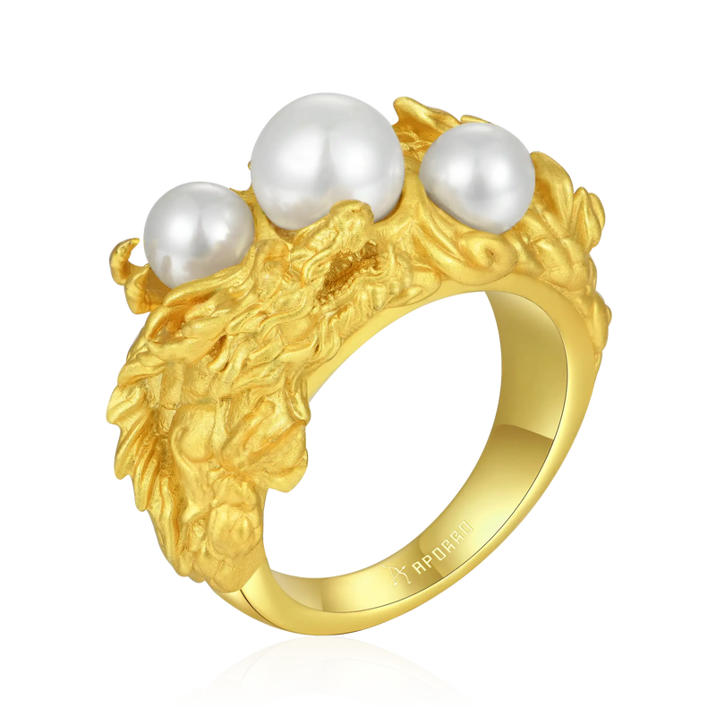 WONG Dragon Pearl Ring - APORRO