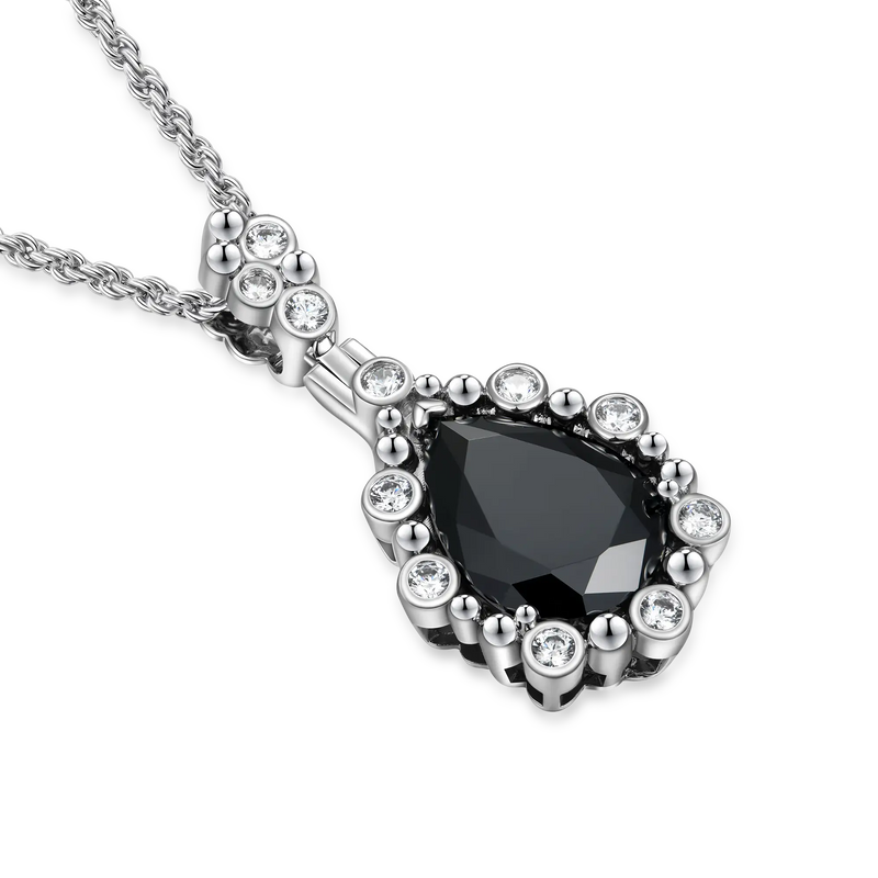 Enigma Black Teardrop Pendant - APORRO