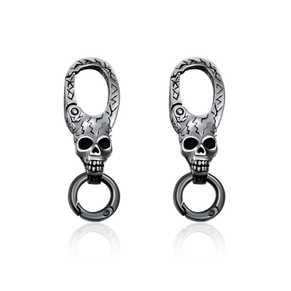 Apooro X Double-Sided Skull Link Necklace & Wallet Chain