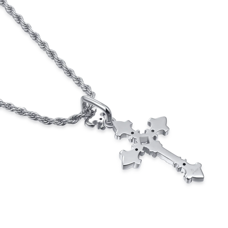 Knight Flower Cross Pendant - APORRO