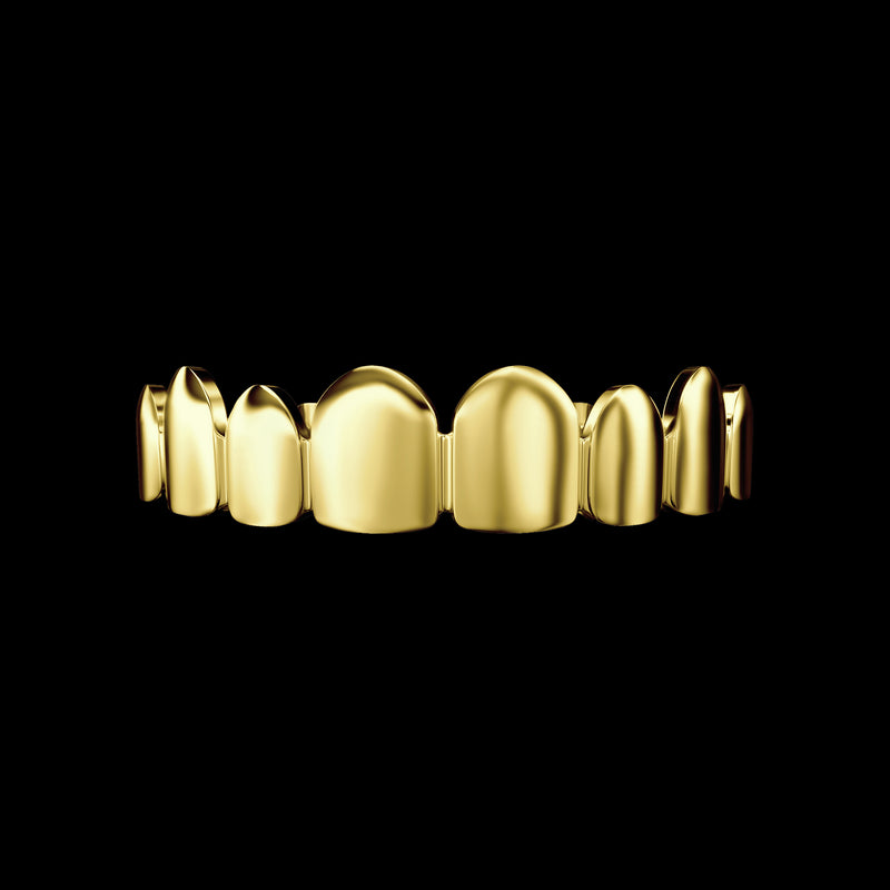 Pre-made The Classic Gold Grillz - Grillz Teeth For Men & Women - APORRO