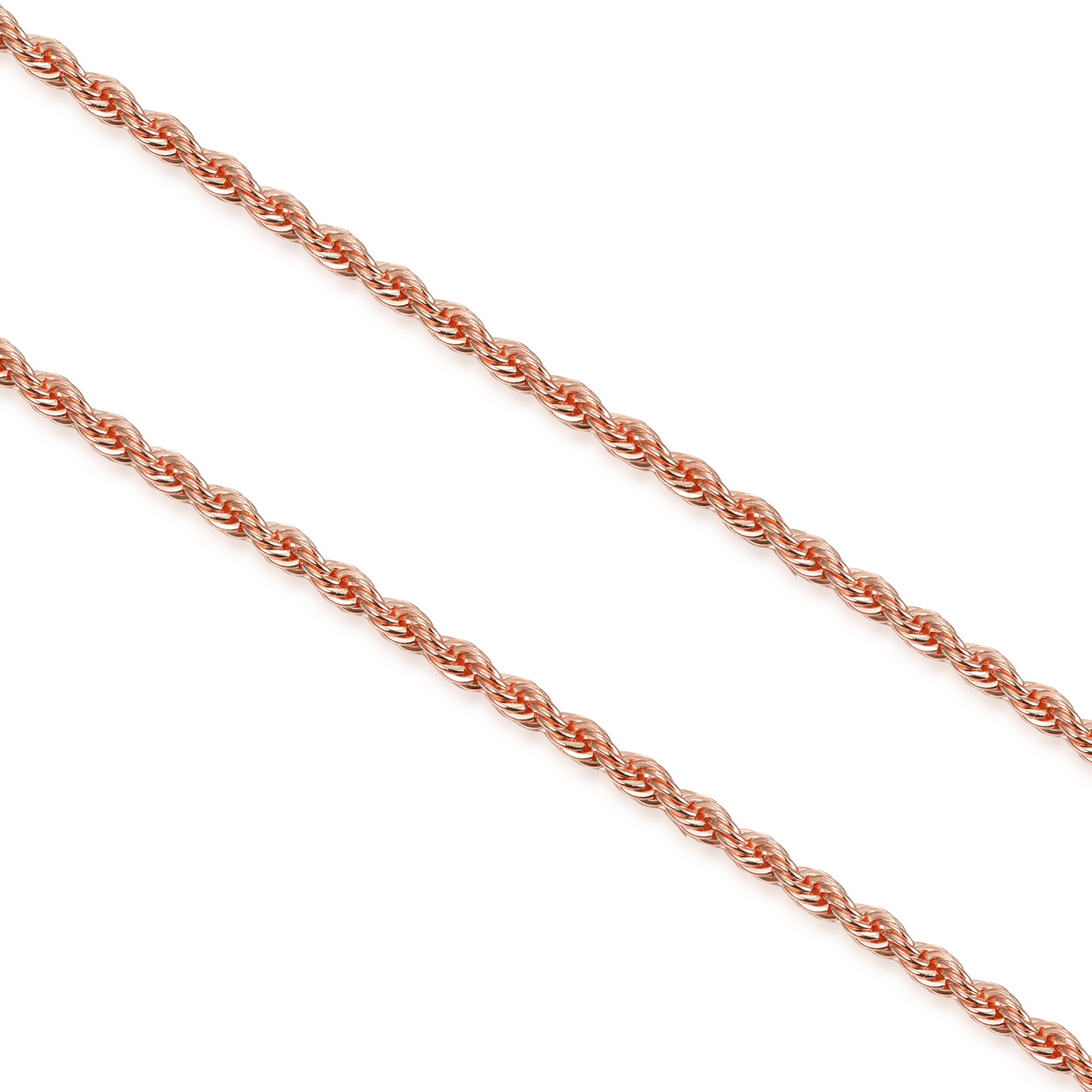 2.5mm Rope Chain - Rose Gold