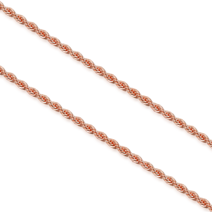 2.5mm Rope Chain - Rose Gold