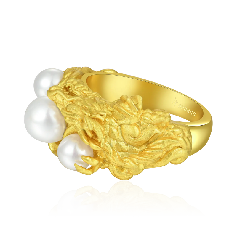 WONG Dragon Pearl Ring - APORRO