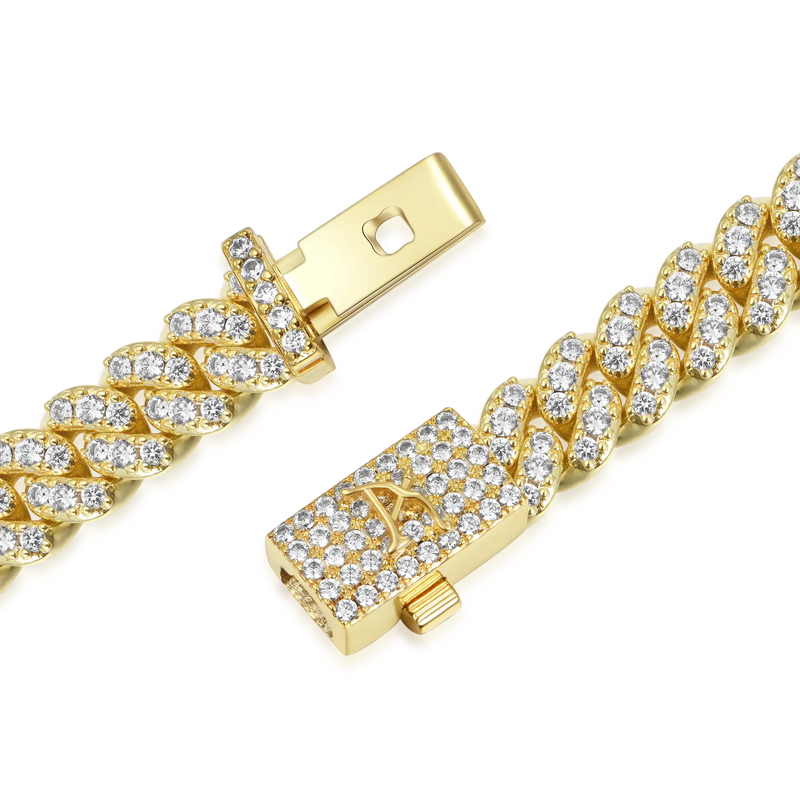 Micro Round Cut Cuban Link Bracelet - 6mm - APORRO