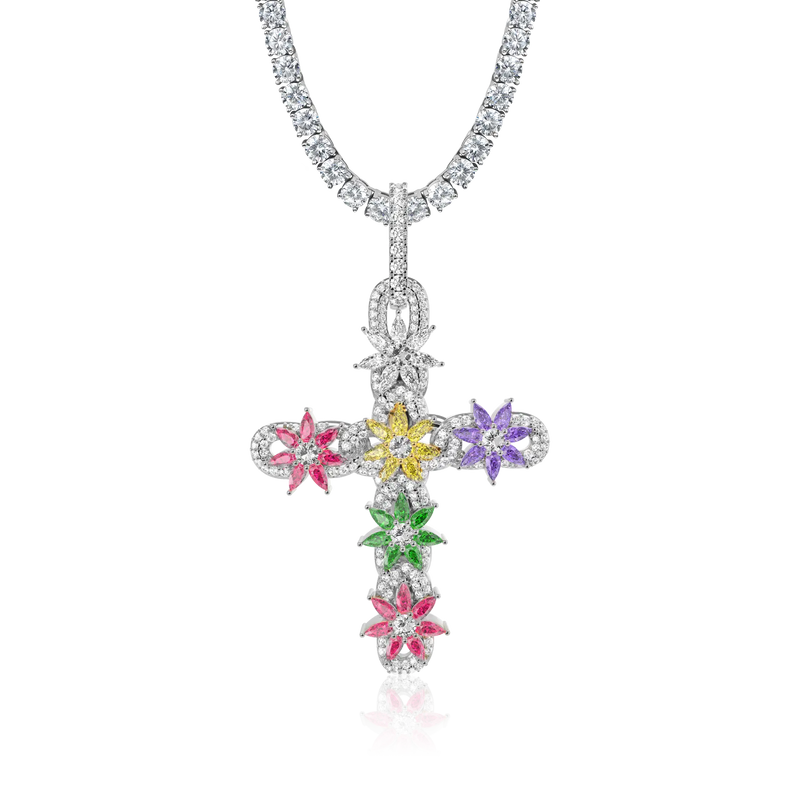 Lily Infinity Cross Pendant - APORRO