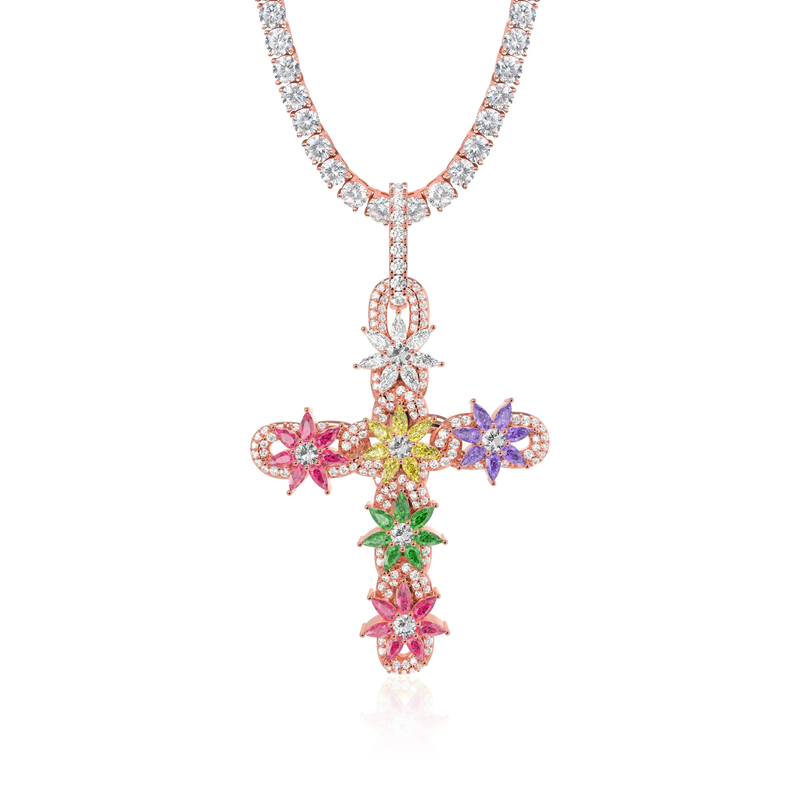 Lily Infinity Cross Pendant - APORRO