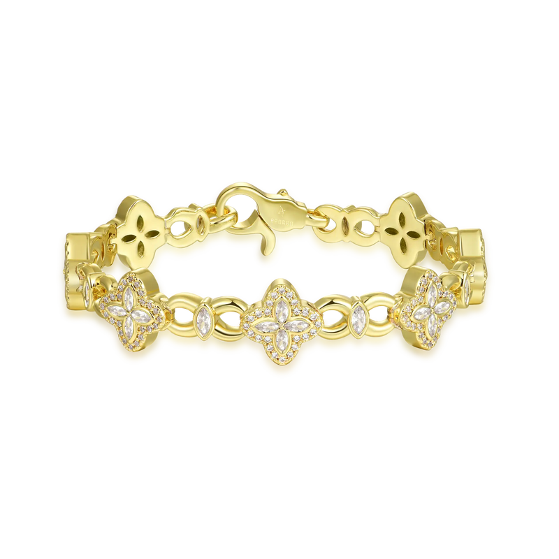 Iced Clover Blessing Bracelet - APORRO