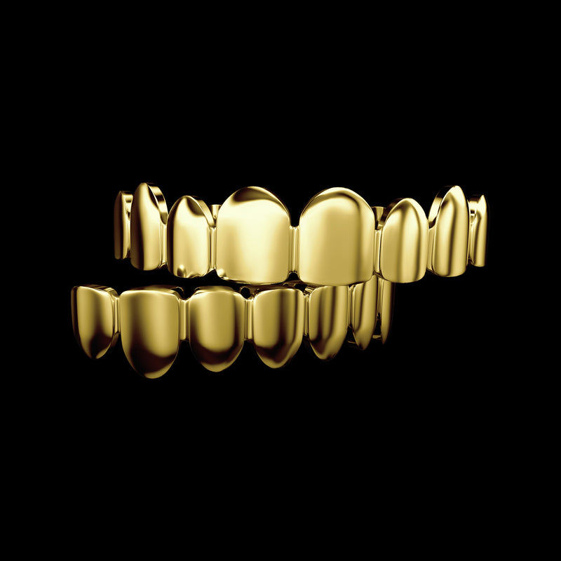 Pre-made The Classic Gold Grillz - Grillz Teeth For Men & Women - APORRO