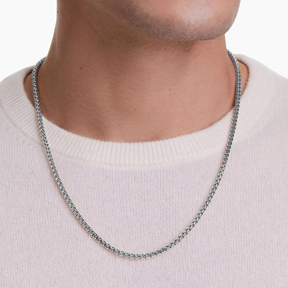 Box Chain - White Gold