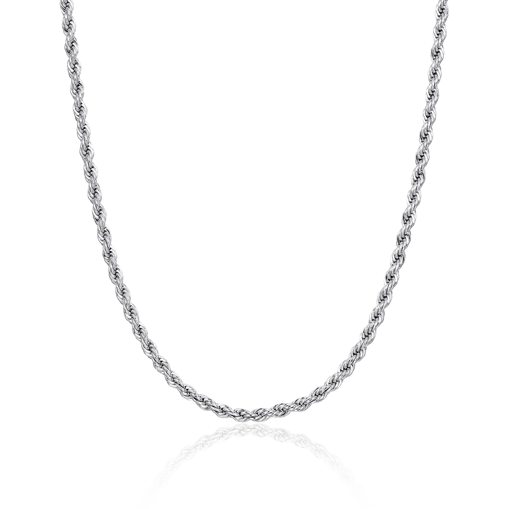 White Gold Rope Chain - Everyday Jewelry – APORRO