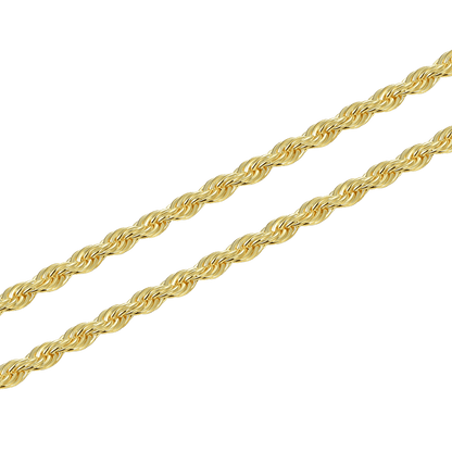 Women's Rope Chain - Yellow Gold