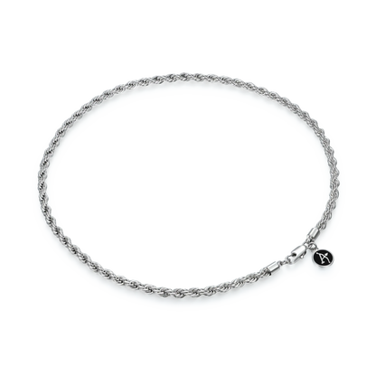 Women's Rope Chain - White Gold