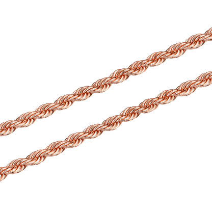 3.5mm Rope Chain - Rose Gold