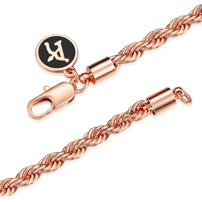 4.5mm Rope Chain - Rose Gold