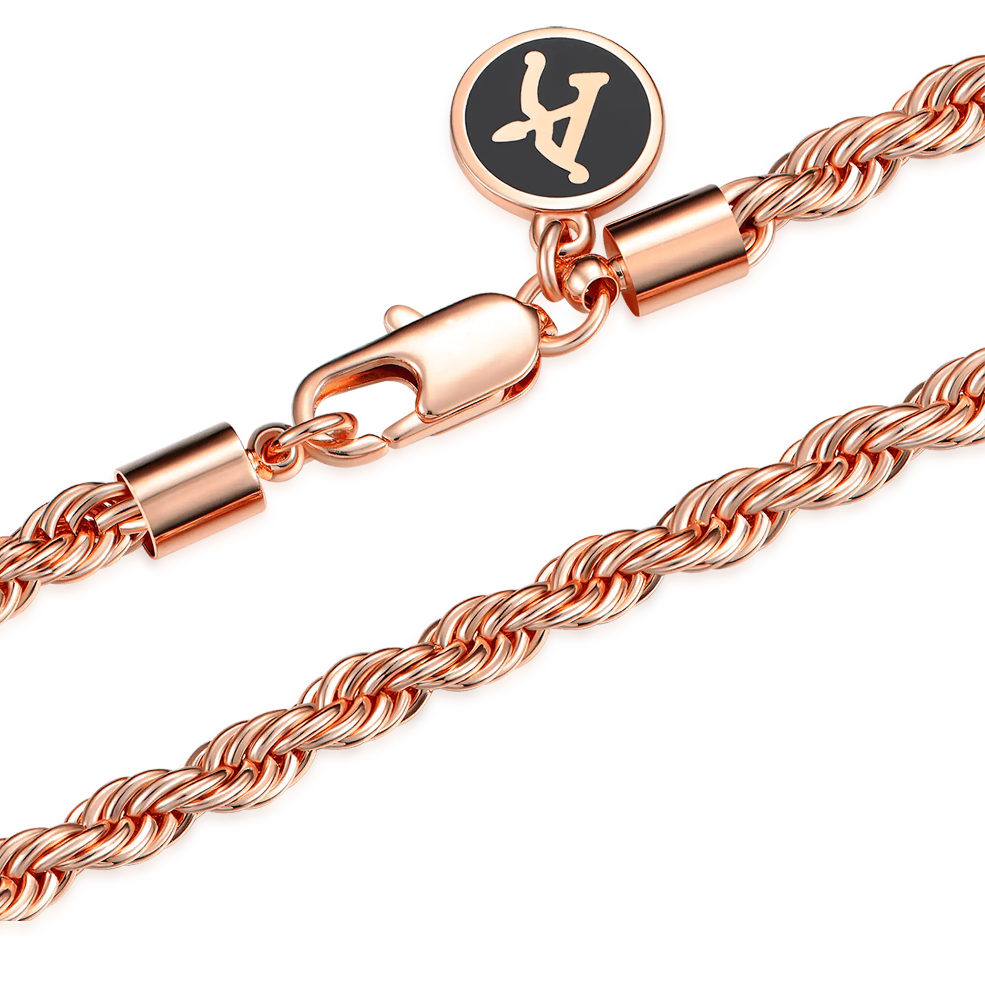 4.5mm Rope Chain - Rose Gold