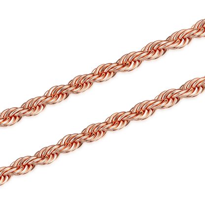 4.5mm Rope Chain - Rose Gold