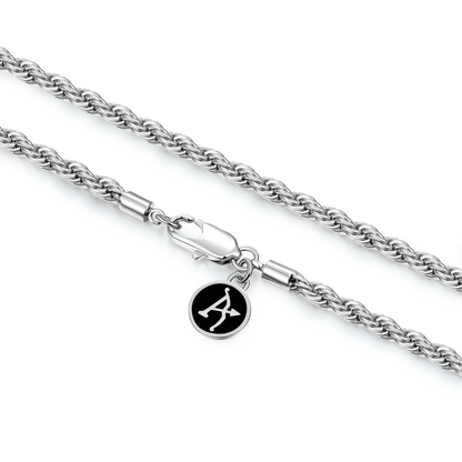 Women's Rope Chain - White Gold