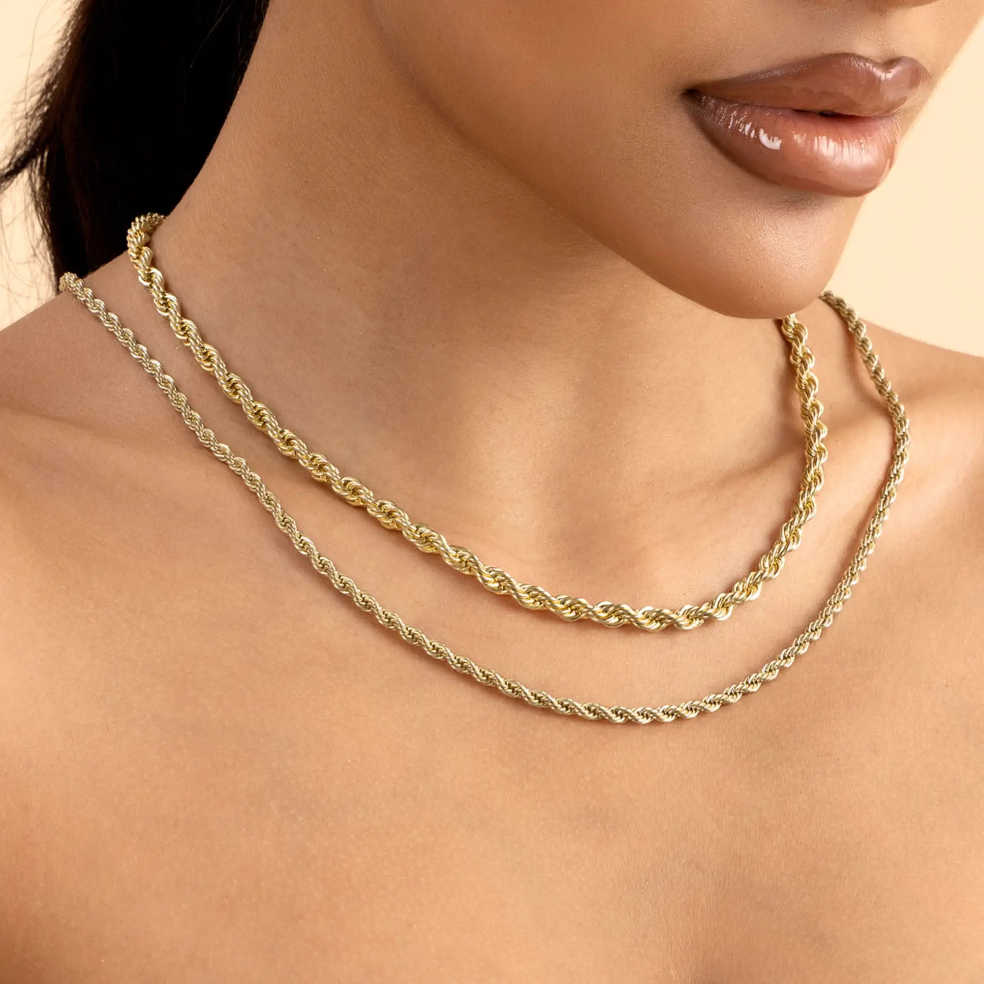 Women's Rope Chain - Yellow Gold