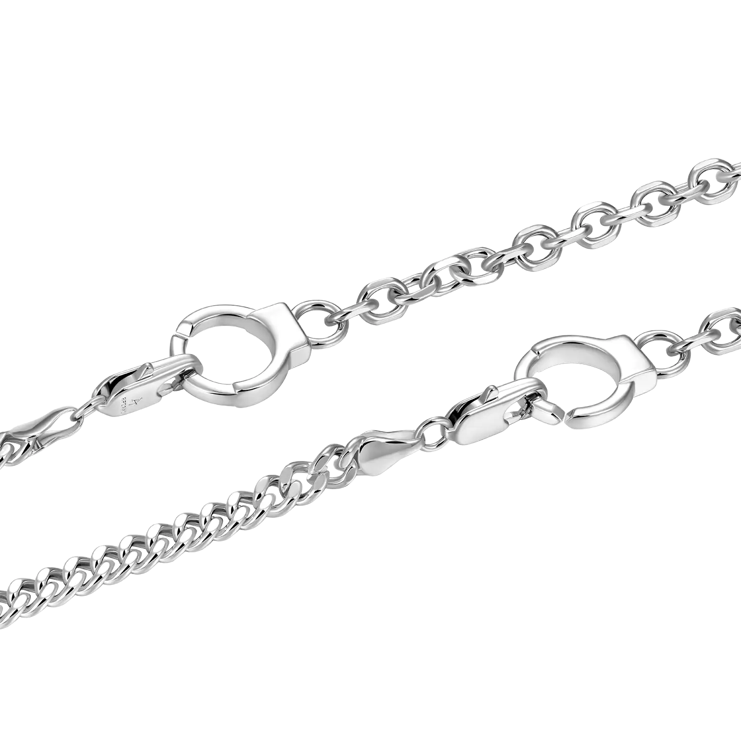 18" Detachable Handcuffs Buckle Necklace - 5mm