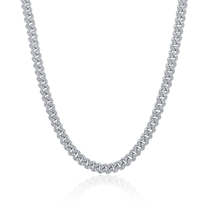 Micro Round Cut Cuban Link Chain - 6mm - APORRO