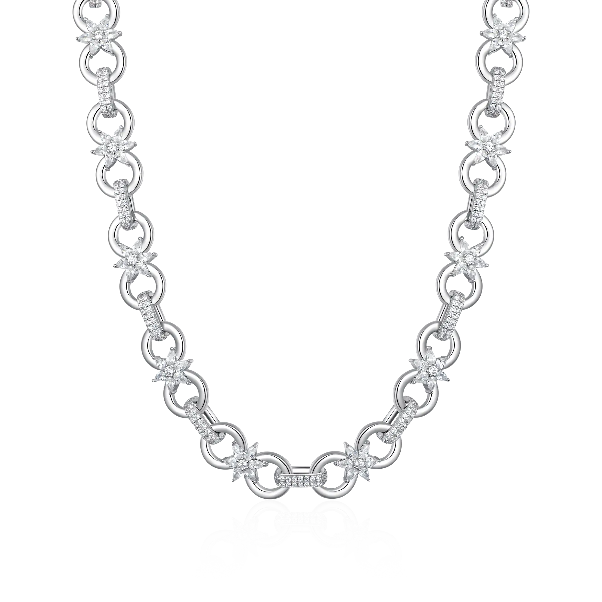 Moissanite Infinity Bloom Chain & Wallet Chain