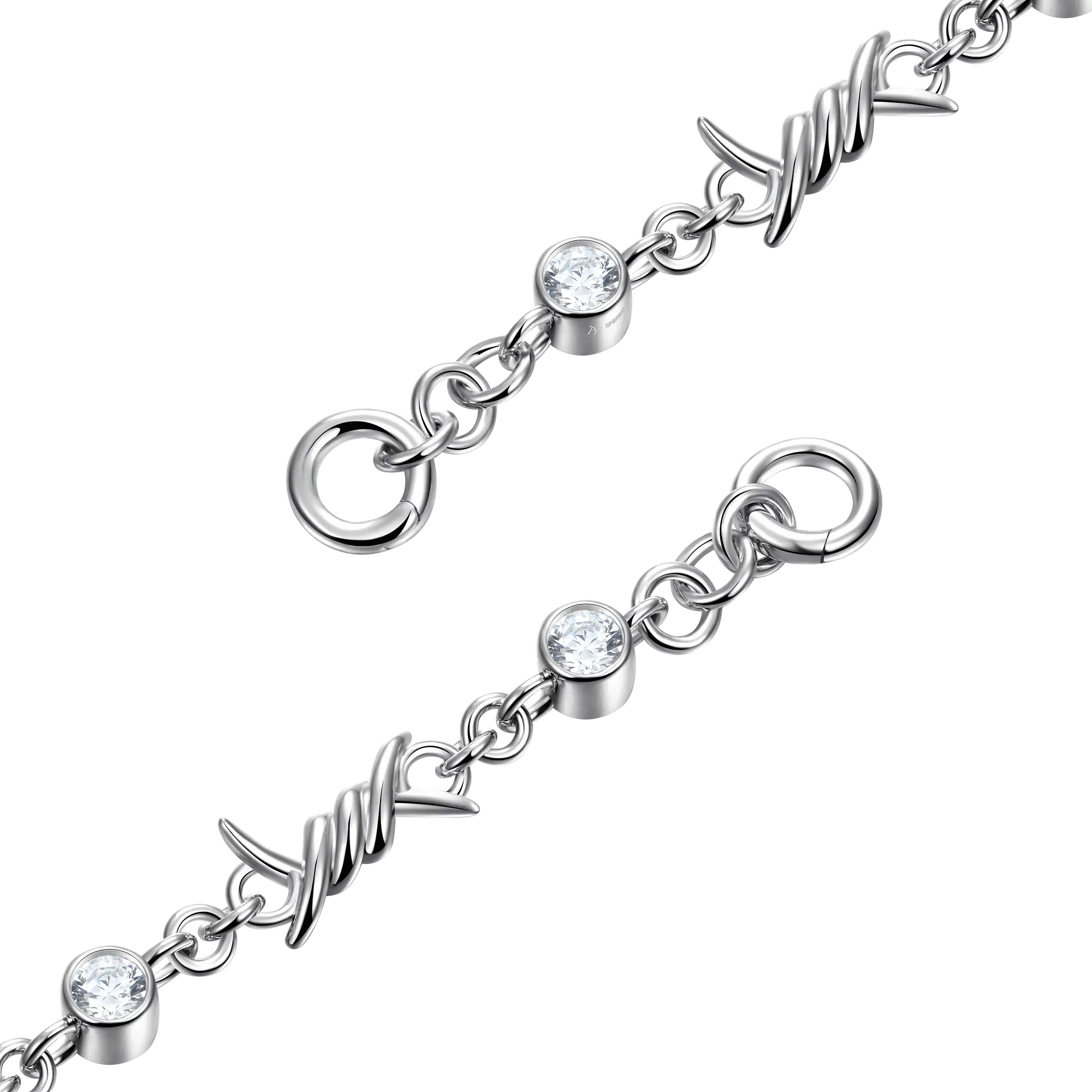 Moissanite Thorned Brilliance Chain & Wallet Chain