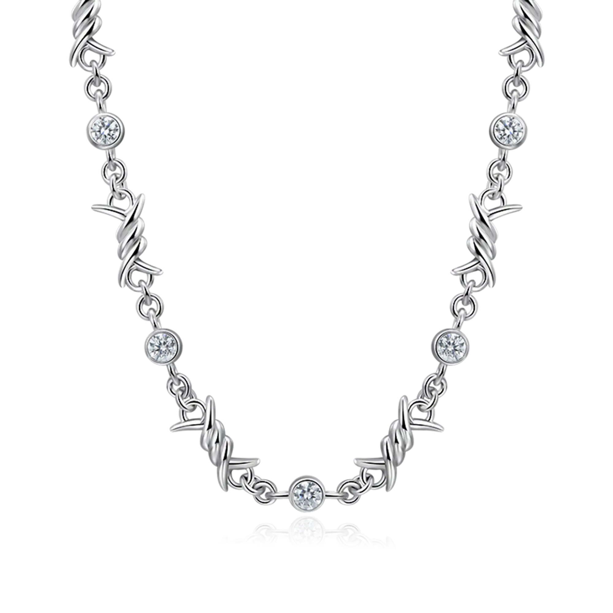 Moissanite Thorned Brilliance Chain & Wallet Chain