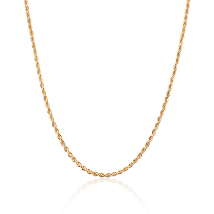 18K Solid Gold Rope Chain