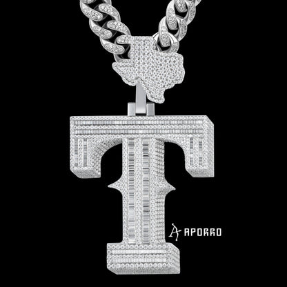 APORRO Premium Baguette T Pendant Custom Design Deposit