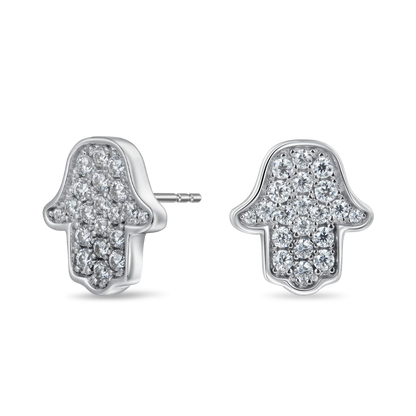 Hamsa Stud Earring