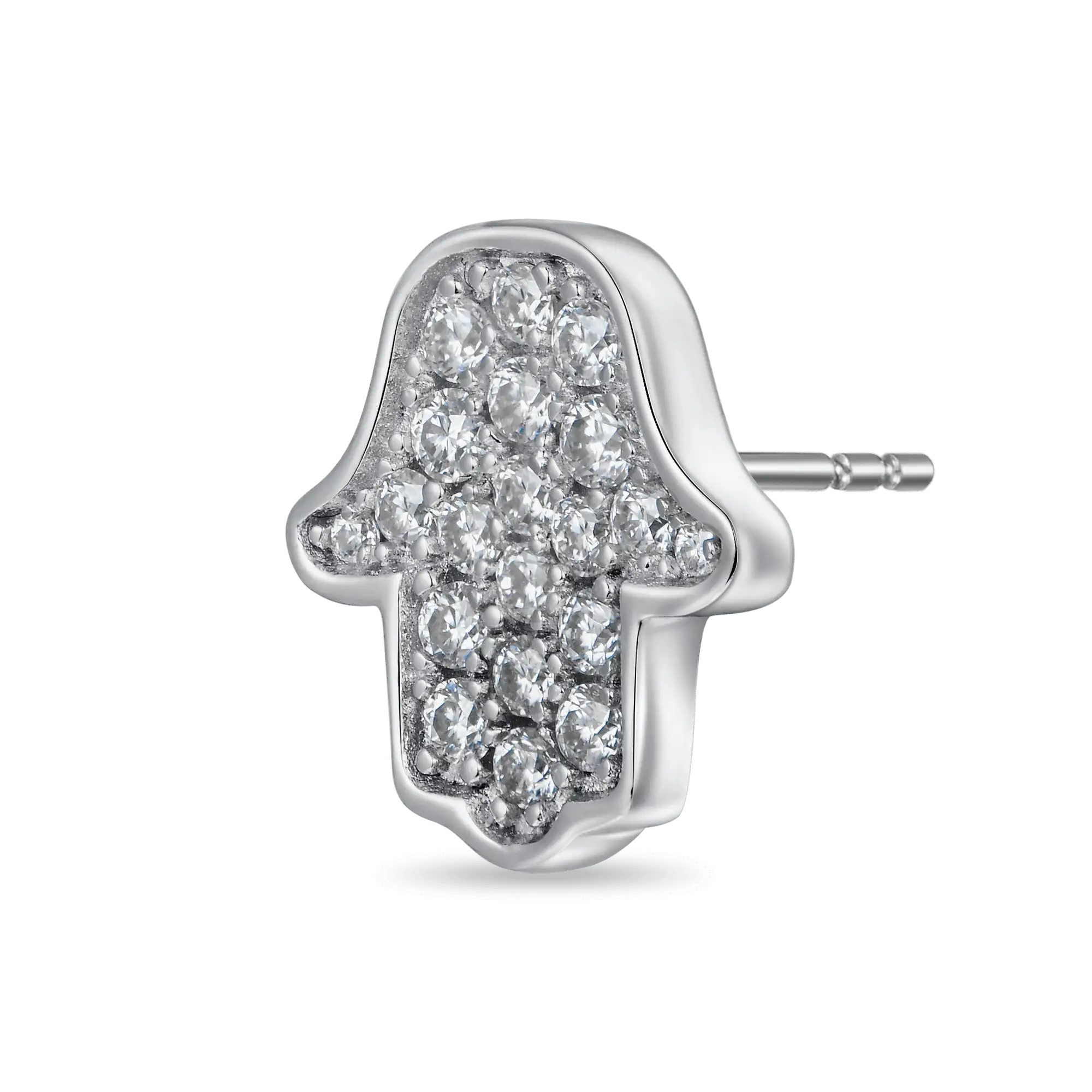 Hamsa Stud Earring