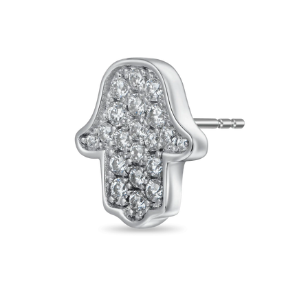 Hamsa Stud Earring