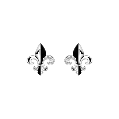 Single Fleur de lis Stud Earring