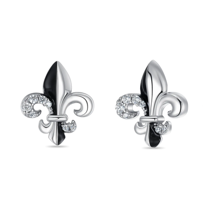 Fleur de lis Stud Earring