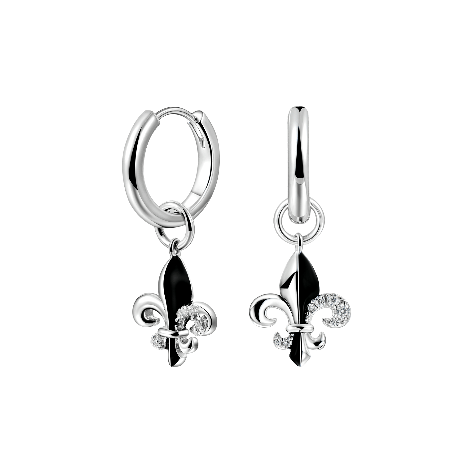 Single Fleur de lis Dangly Earring