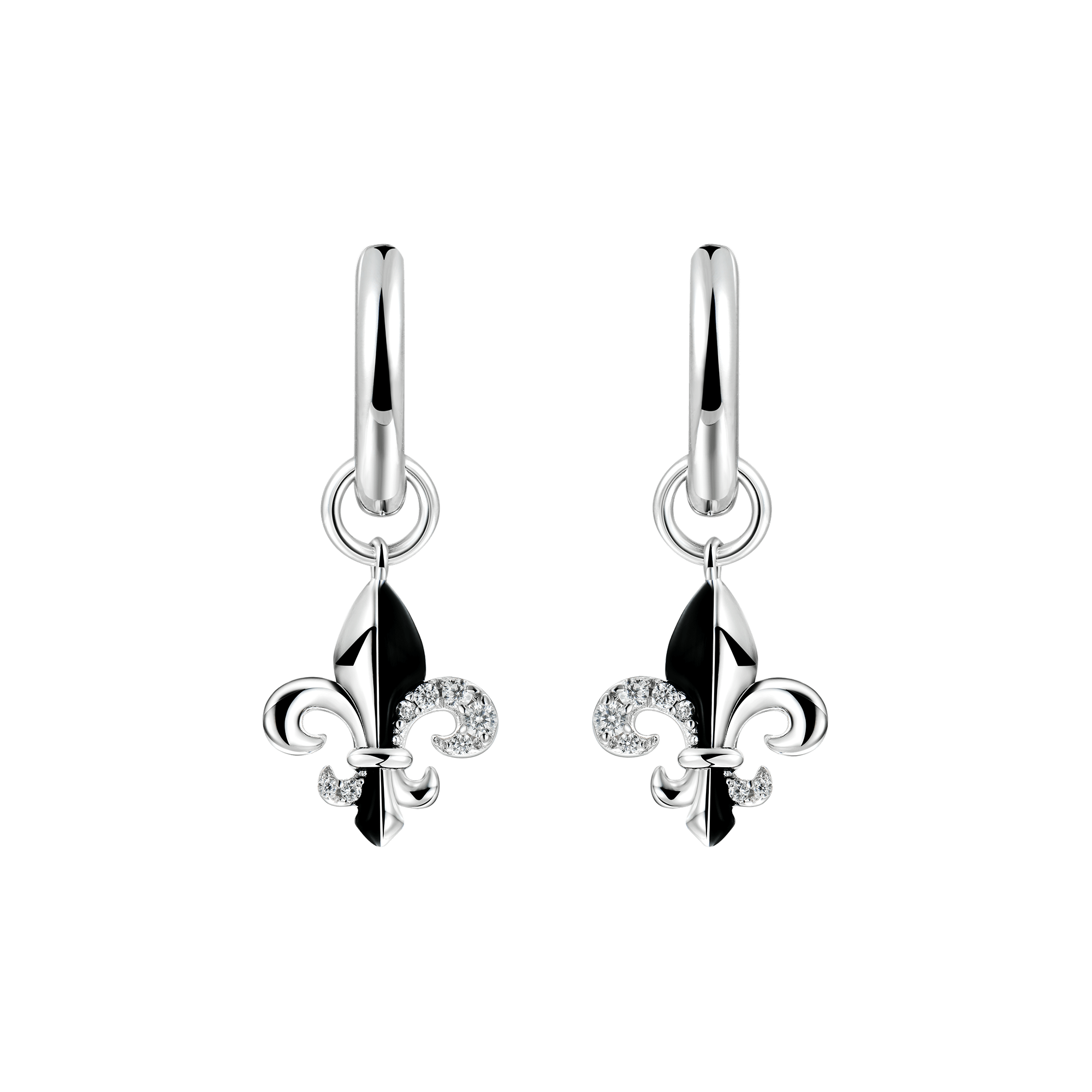 Single Fleur de lis Dangly Earring